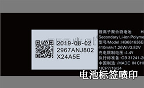 R1电池标签可变喷印系统手艺参数 Technical Parameters
